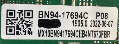 MAIN PARA TV SAMSUNG 4K·UHD·HDR / NUMERO DE PARTE BN94-17694C / BN41-02844F / BN97-00098Y / BN9417694C / PANEL CY-SA055HGLV4H / DISPLAY LSF550FN17-Q01 / 53697A / MODELO UN55AU8000FXZA FJ21 / UN55AU8000FXZA / UN55AU8000FXZA FF18 / UN55AU8000BXZA FF12 - Imagen 2
